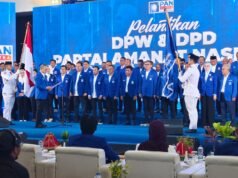Pengurus DPW dan DPD PAN Se-Sultra Resmi Dilantik, Zulkifli Hasan Larang Kader Kritik Gubernur