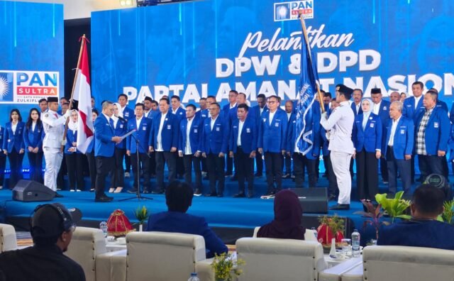 Pengurus DPW dan DPD PAN se-Sultra Resmi Dilantik, Zulkifli Hasan Larang Kader Kritik Gubernur