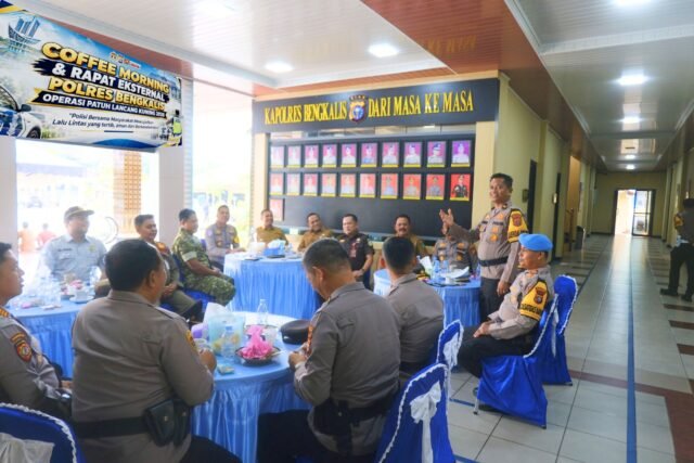 Perkuat Sinergi Lintas Sektor, Polres Bengkalis Gelar Coffee Morning Operasi Patuh Lancang Kuning 2026